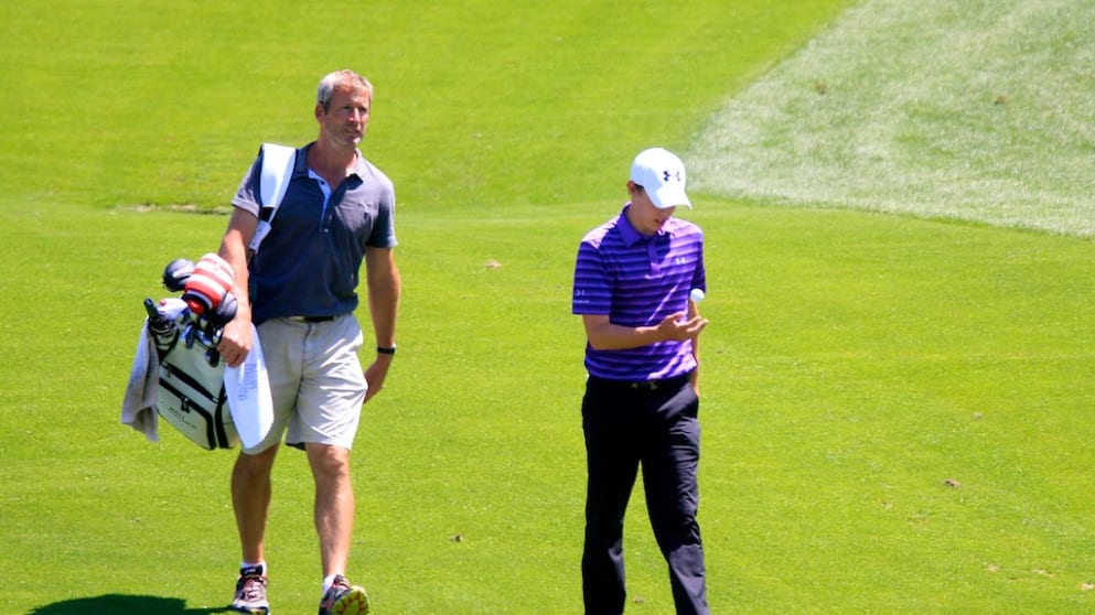 Matt Fitzpatrick and caddie Mike Boddy (pic by Phil Inglis)