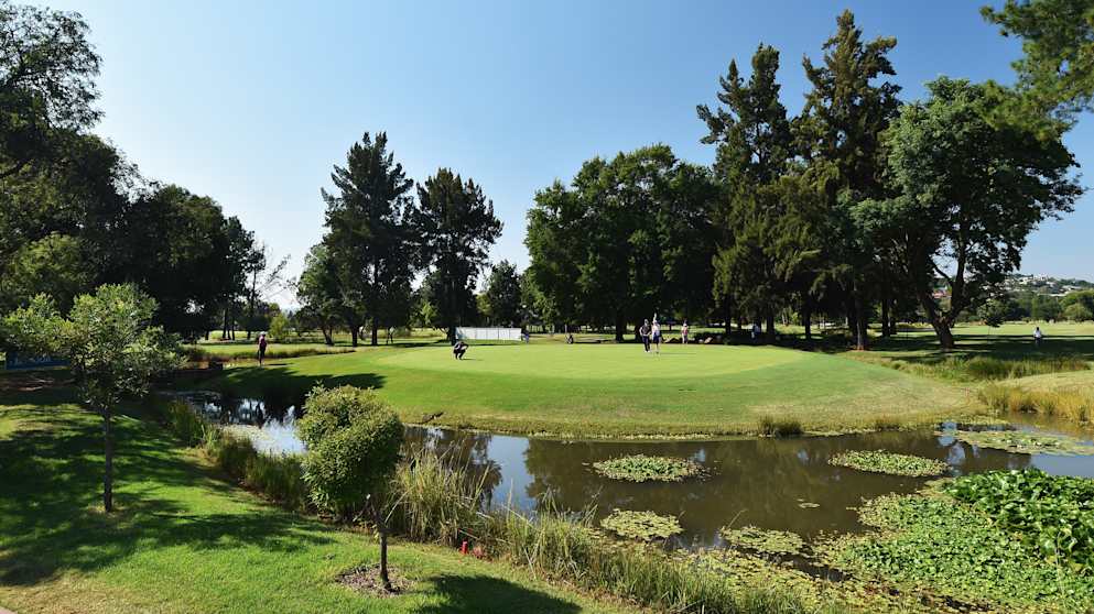 A general view of the eighth hole at the Tshwane Open at Pretoria Country Club 