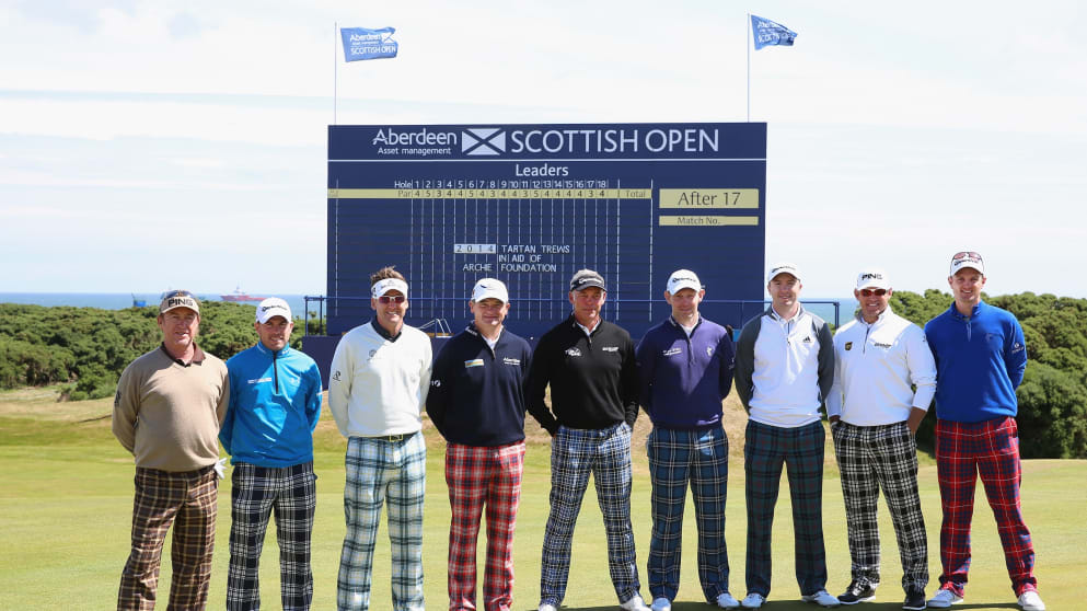 Players sport tartan for charity at Royal Aberdeen