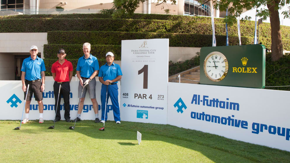 The winning team at the 2013 Al-Futtaim Automotive Group Pro-Am