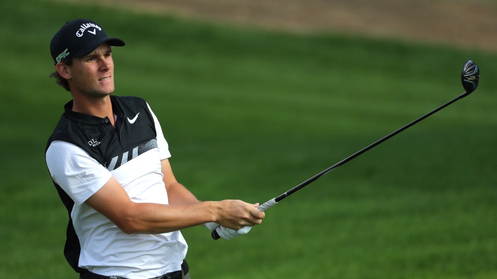 Thomas Pieters during the third round of the Turkish Airlines Open