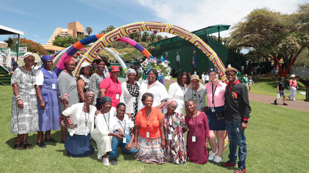 Nedbank Yarn Bombing