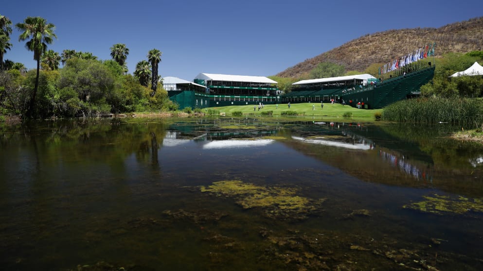 The 18th green at Gary Player CC