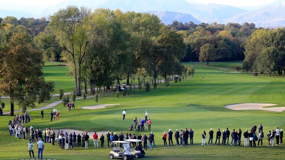 The 18th green at Golf Club Udine