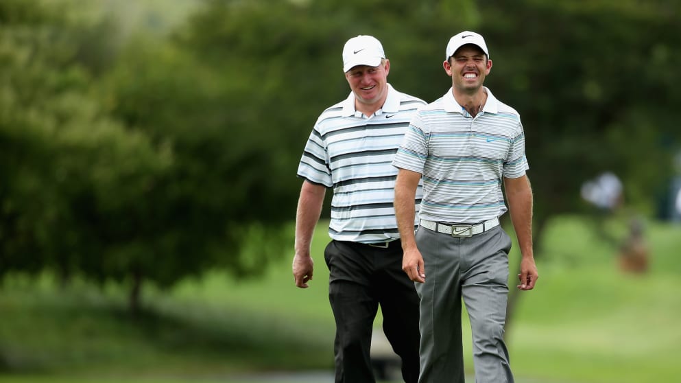 Charl Schwartzel and Richard Finch