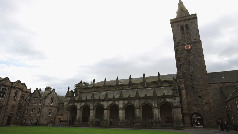 The University of St Andrews is the third oldest in the English speaking world