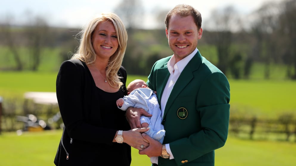 Danny Willett and his wife Nicole with their son