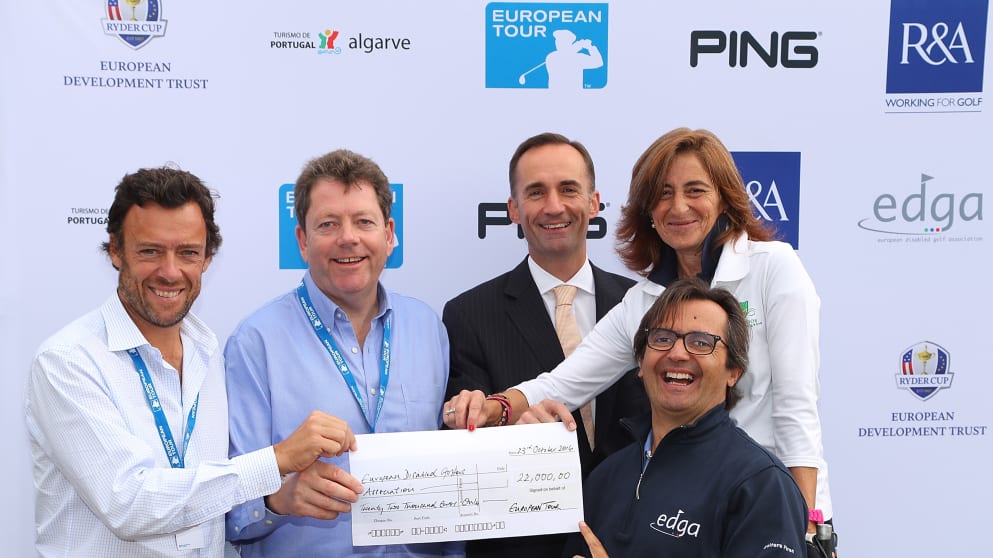 EDGA cheque presentation 