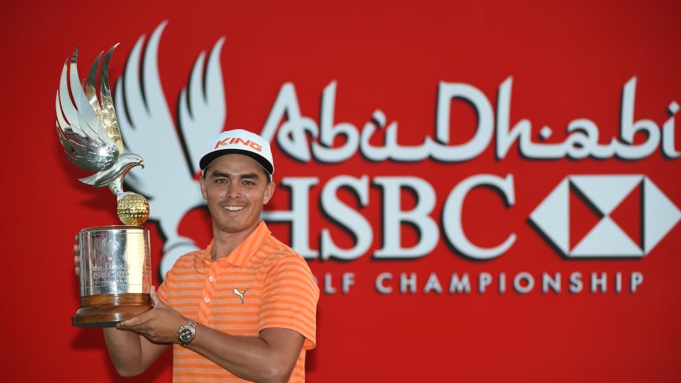 Rickie Fowler - finished on 16 under par at Abu Dhabi GC to win his second European Tour title