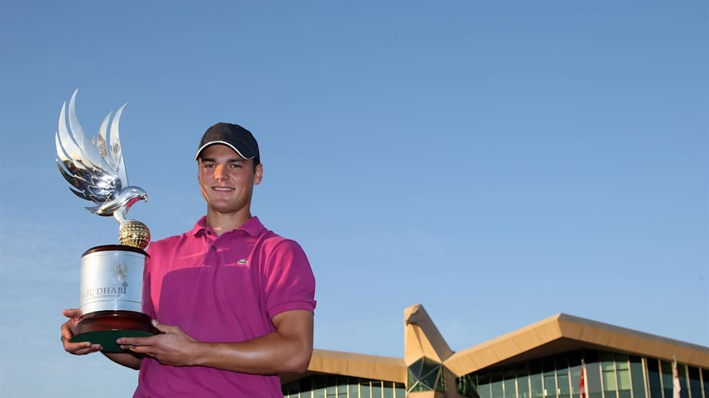 Martin Kaymer with the Falcon trophy in 2008