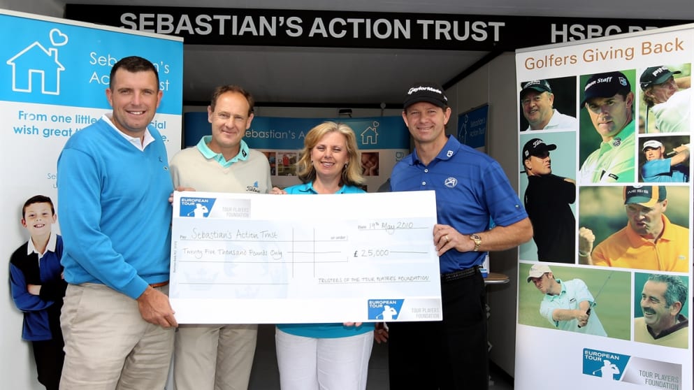 Anthony Wall, Mark Roe, Jane Gates and Retief Goosen 