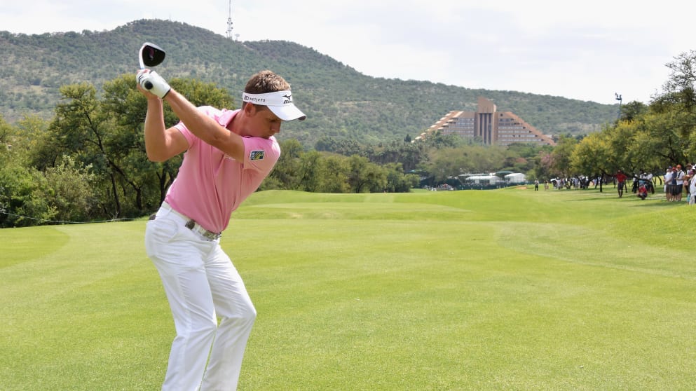 Luke Donald - showing some of his best form at the first event of the 2015 Race to Dubai, the Nedbank Golf Challenge
