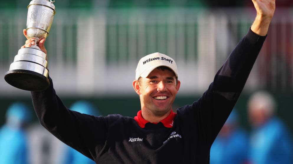 Padraig Harrington after winning the 2007 Open Championship at Carnoustie