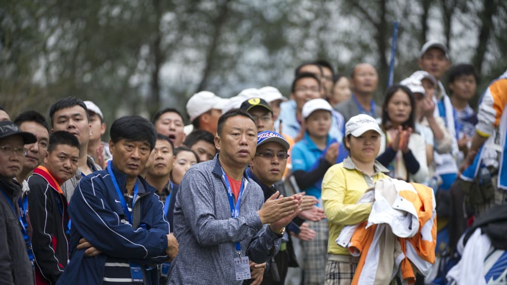 Crowds at the inaugural Shankai Classic presented by IDG