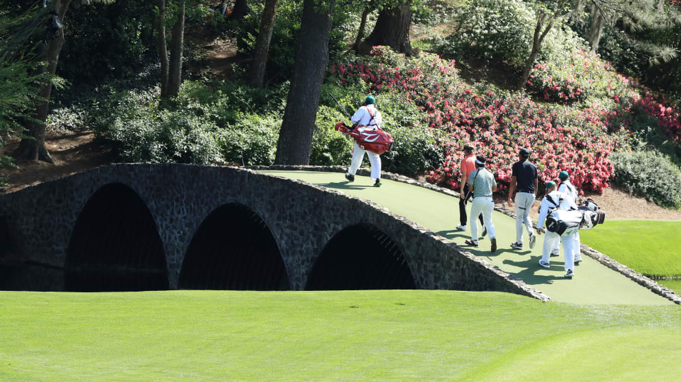 Tony Finau, Bernhard Langer and Yuta Ikeda