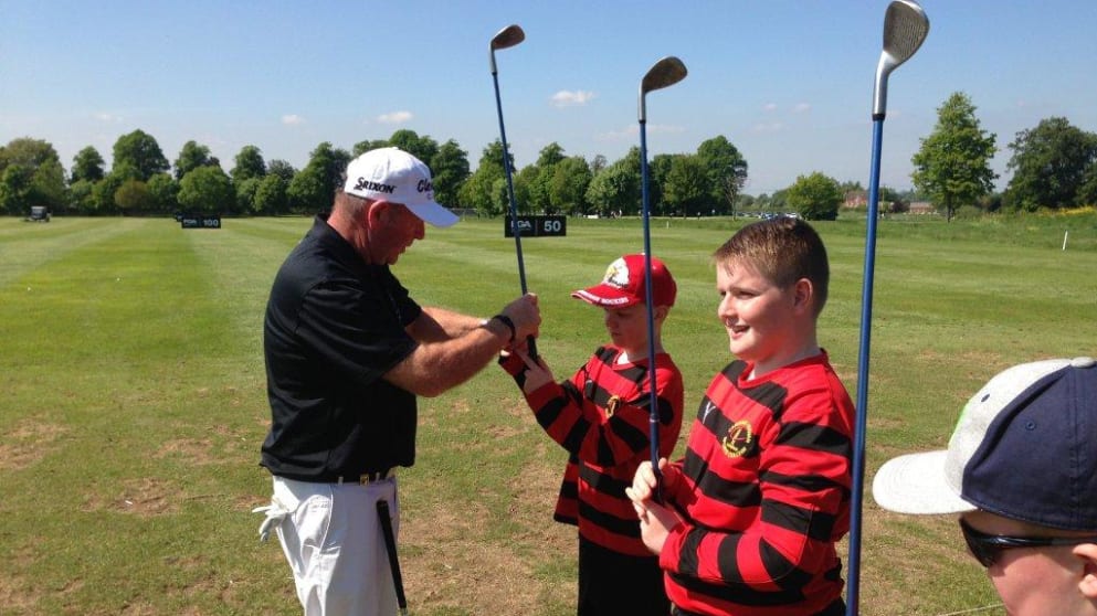 John Harrison at a Golf Foundation Clinic