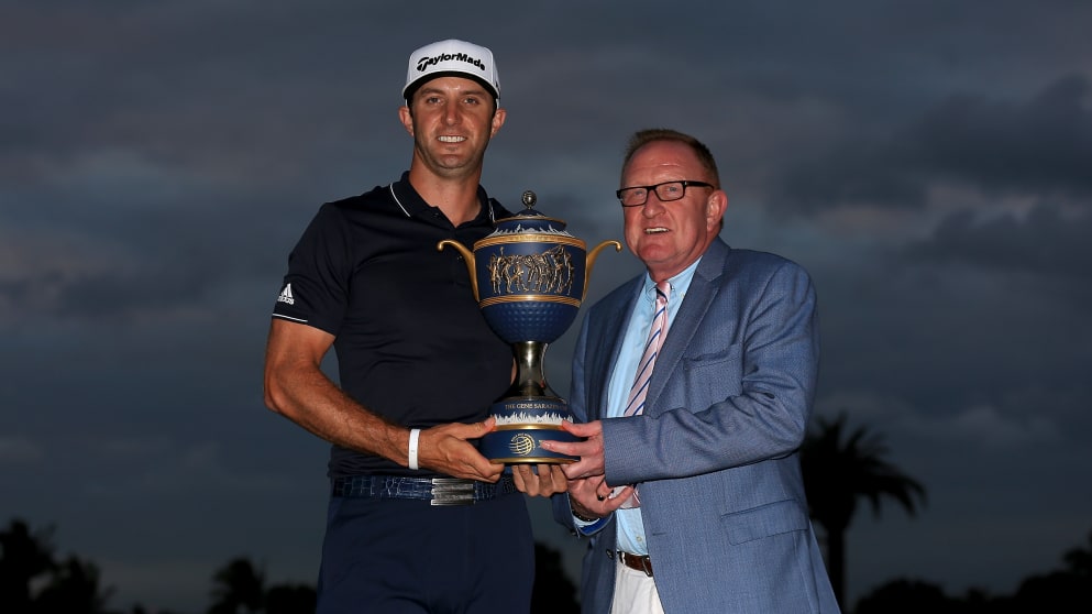 Dustin Johnson and Richard Hills