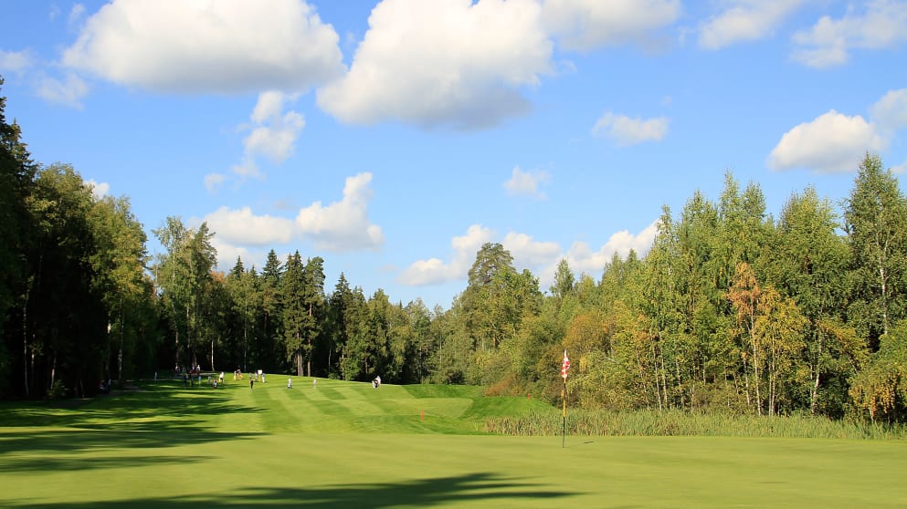 A general view of the 3rd hole during the final round of the Russian Open Golf Championship (Senior) played at Moscow Country Club and Golf Resort on September 7, 2014 in Moscow, .  (Photo by Phil Inglis/Getty Images)