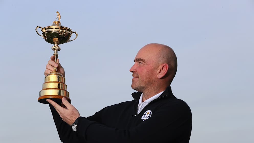 Thomas Bjørn with The Ryder Cup