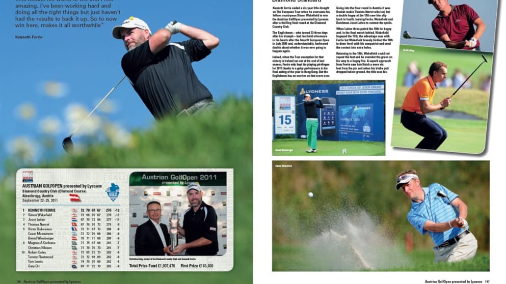 Kenneth Ferrie triumphed at the 2011 Austrian Open after a play-off with compatriot Simon Wakefield.