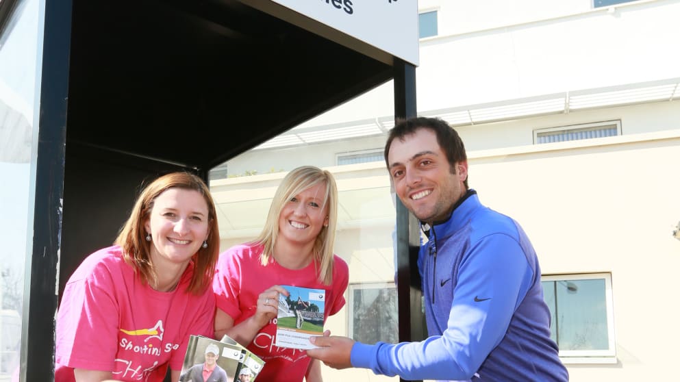Francesco Molinari helps announce Shooting Star CHASE as Official Charity of the BMW PGA Championship 2013
