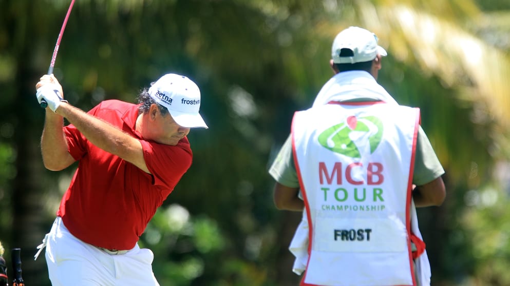 David Frost - five birdies and an eagle for the South African on day one of the MCB Tour Championship