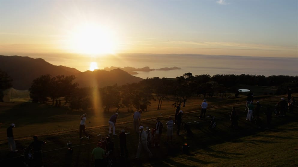 Sunrise on the first morning of the Madeira Islands Open - Portugal