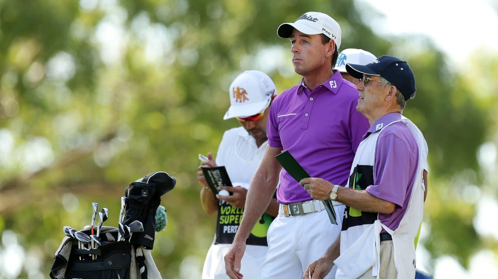 Brett Rumford at the ISPS HANDA World Super 6 Perth