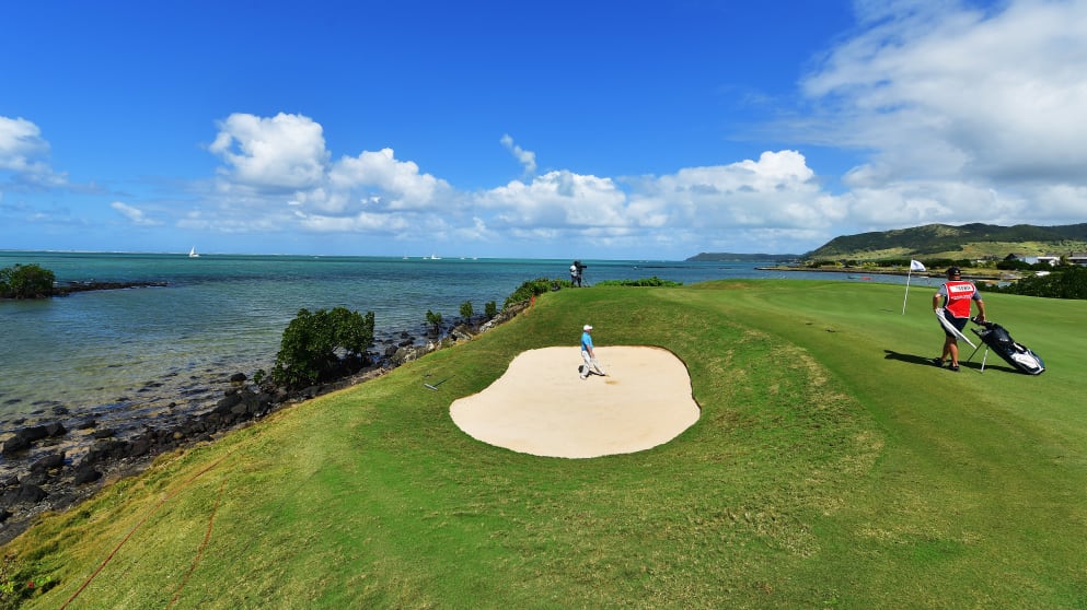 A view of the ocean at the AfrAsia Bank Mauritius Open