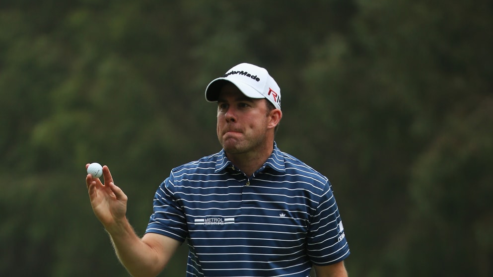 Richie Ramsay waves to the crowd as he wins in Morocco