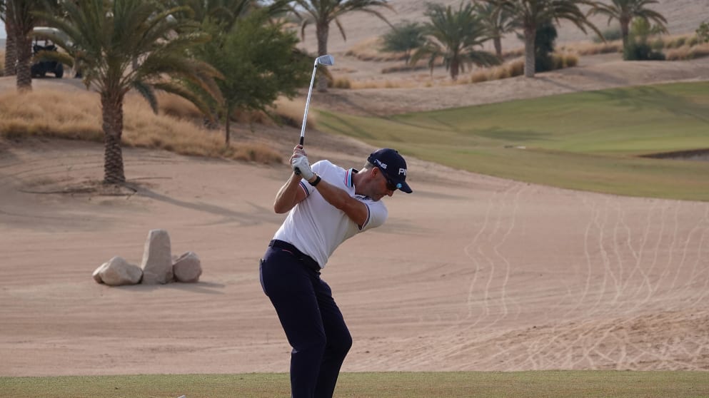 Paul Streeter during the second round of the Jordan Mixed Open