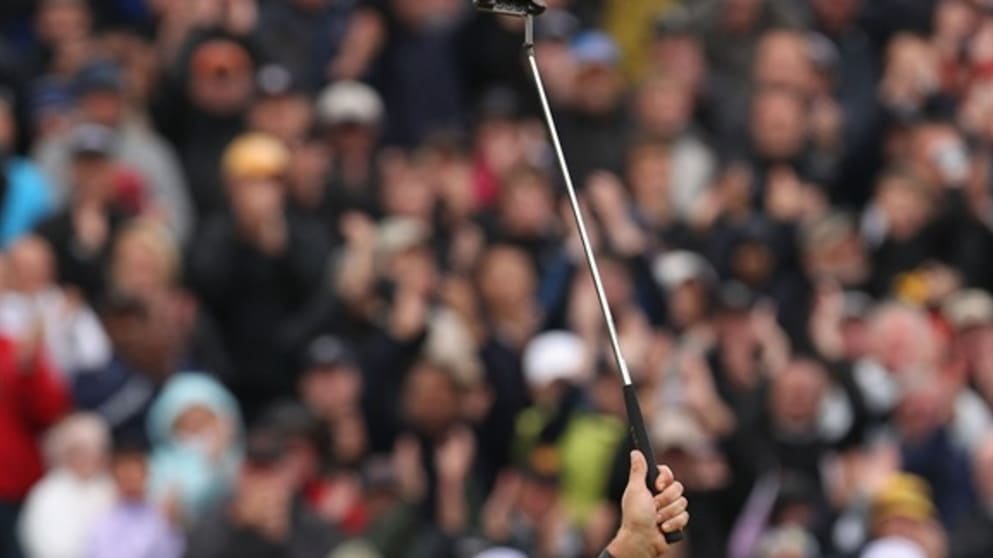 Darren Clarke celebrates his Open victory
