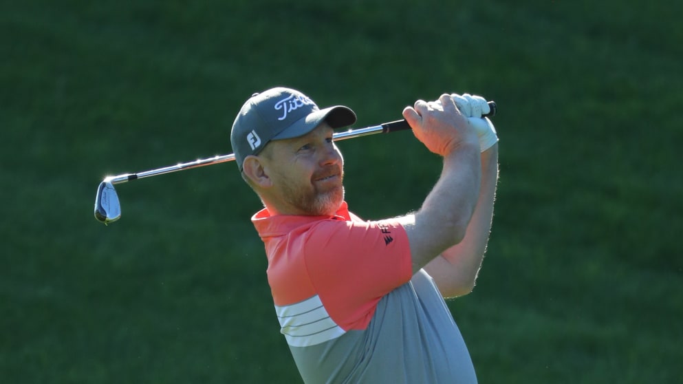 Stephen Gallacher during the second round of the Turkish Airlines Open