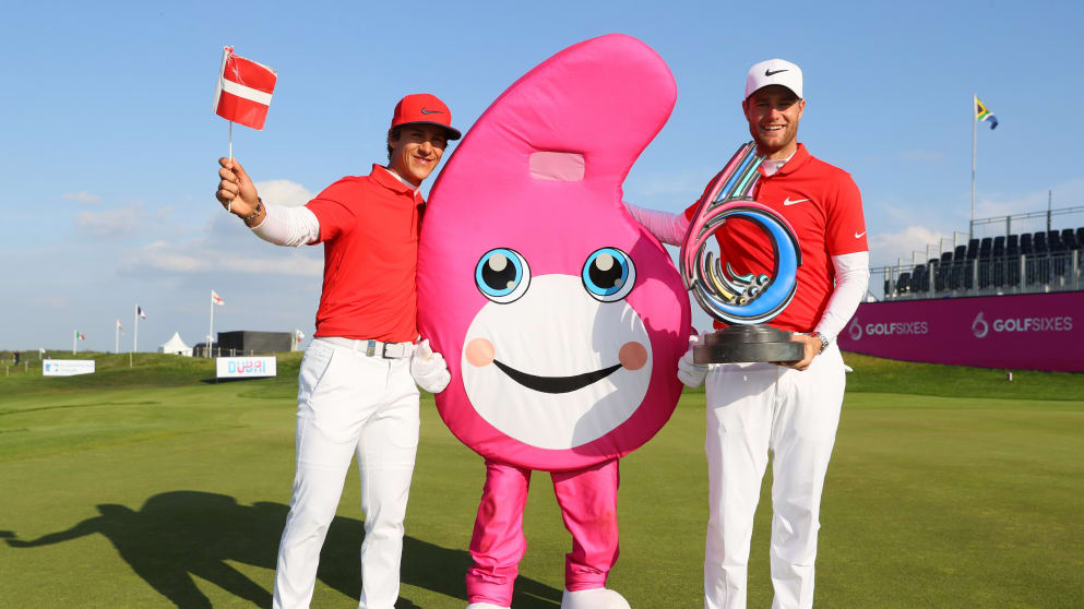 Thorbjørn Olesen and Lucas Bjerregaard, winners of GolfSixes in 2017