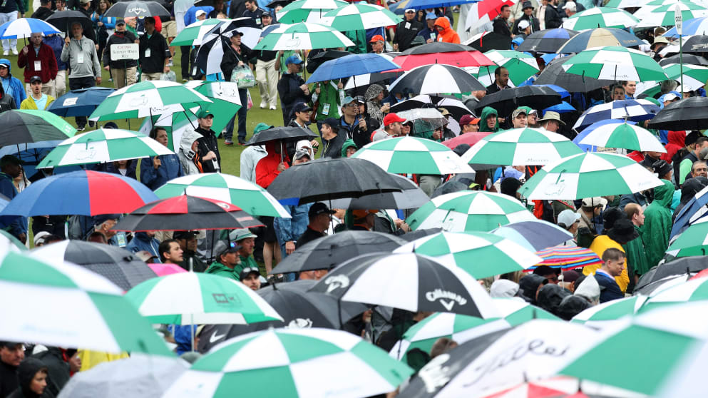 Patrons at Augusta National