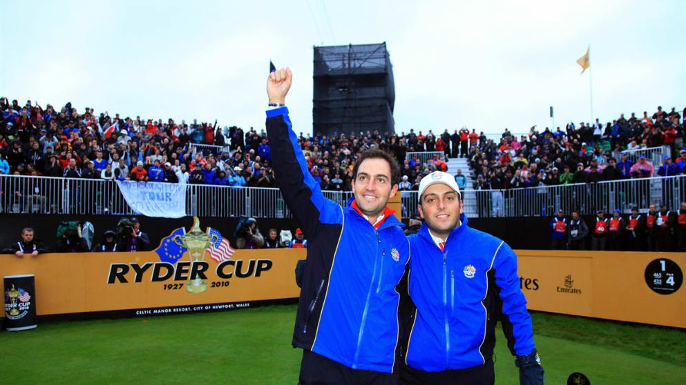 Edoardo (L) and Francesco Molinari 