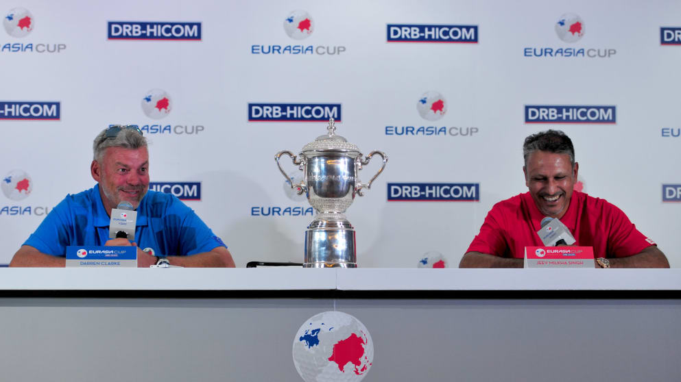 Darren Clarke and Jeev Milkha Singh 