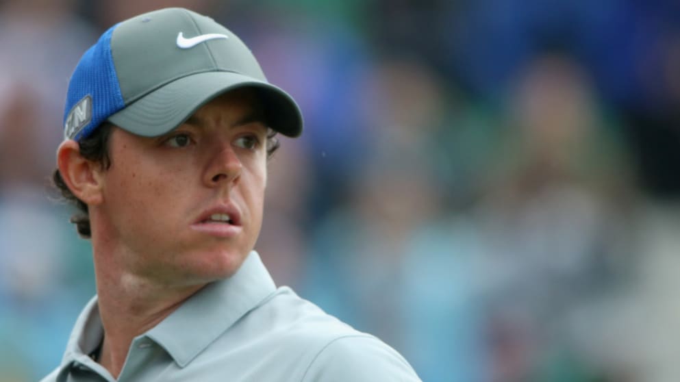 Rory McIlroy looks down the 4th hole during the third round 