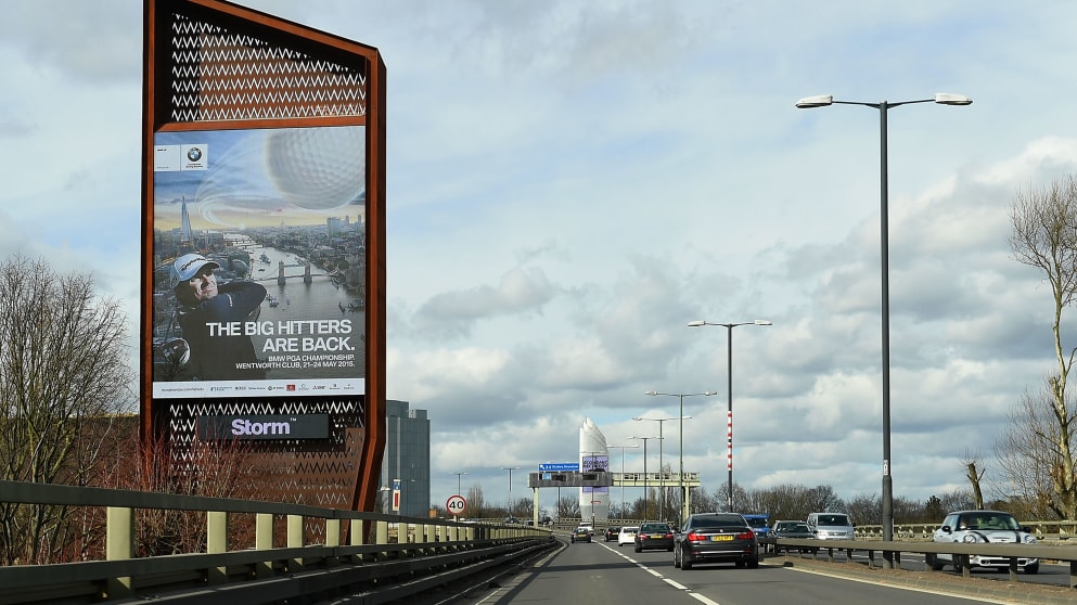 McIlroy and Rose, both Major Champions and Ryder Cup colleagues, will be prominent on 96-sheet sites on the Cromwell Road, close to Earl’s Court Road junction, as well as the imposing Chiswick Towers on the M4 arterial route in and out of London.