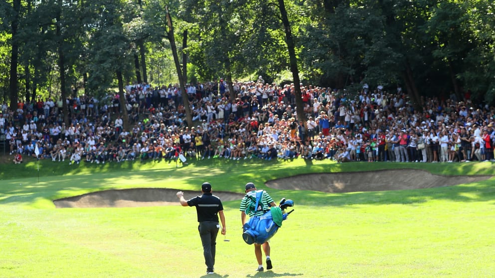 Francesco Molinari at the 12th during the Italian Open