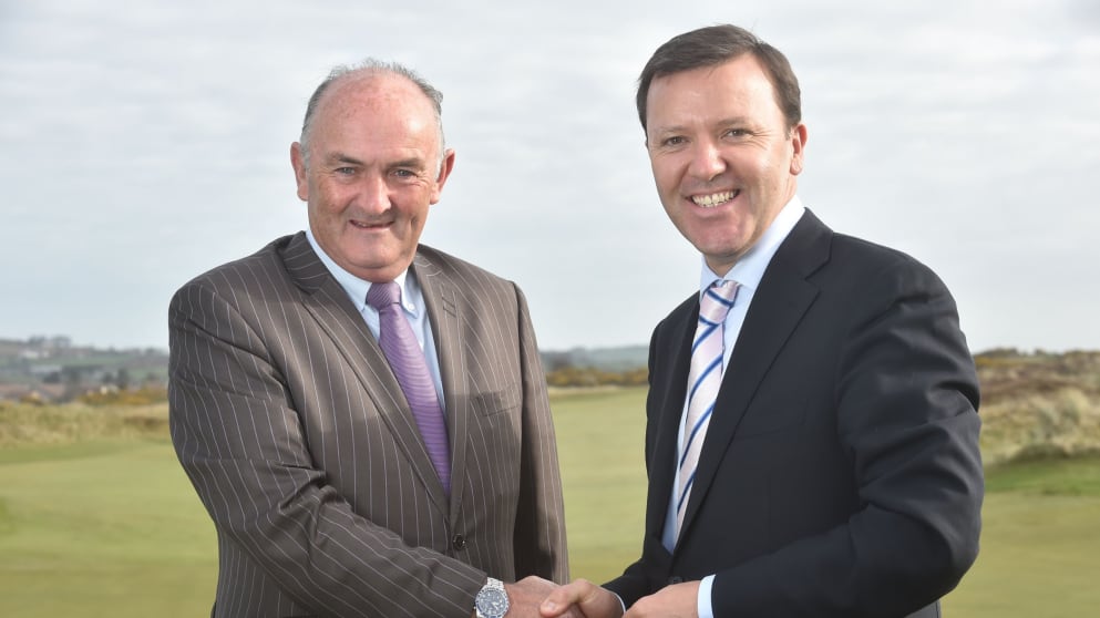 Pat Maher, National Sponsorship & Events Manger for Heineken Ireland with James Finnigan, Commercial Director of the Irish Open