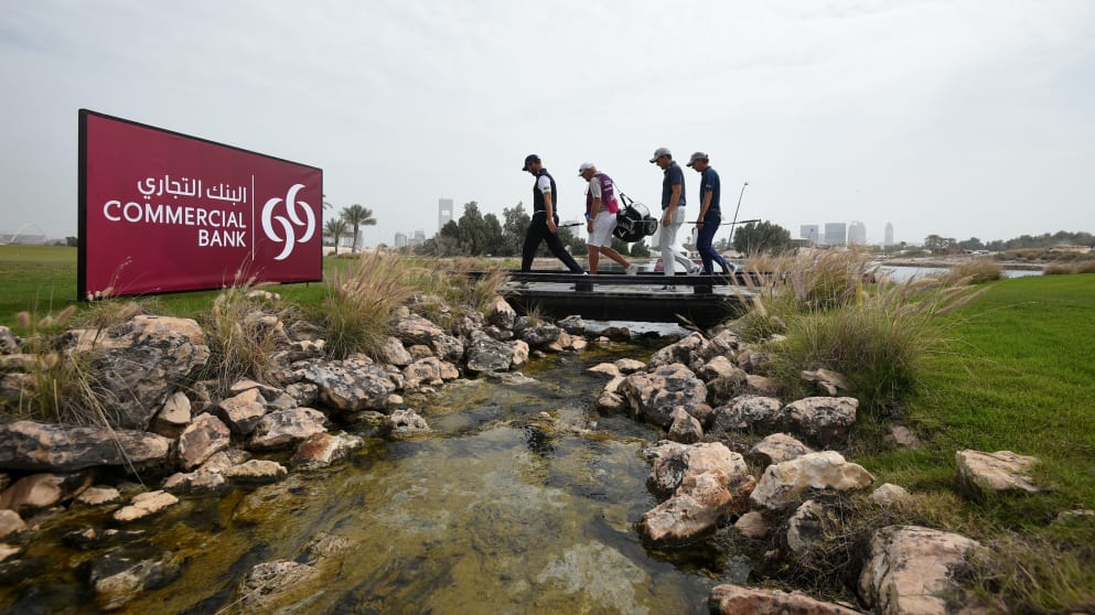 Scott Jamieson, Marcel Siem and Chris Hanson in Qatar