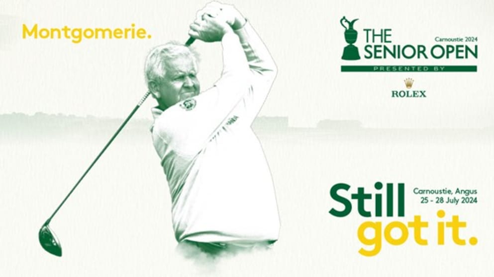 Colin Montgomerie senior open announcement