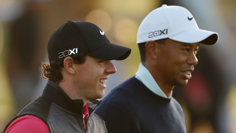 Rory McIlroy and Tiger Woods 