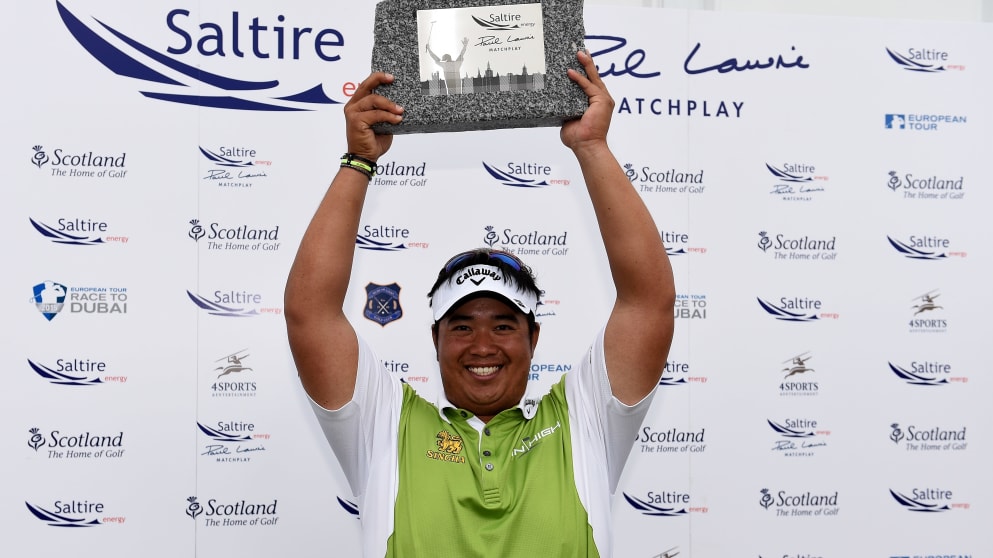 Kiradech Aphibarnrat - the winner of the inaugural Saltire Energy Paul Lawrie Match Play