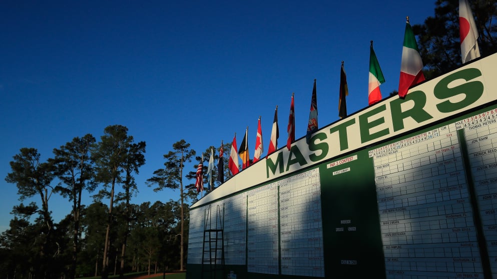 The Masters leaderboard