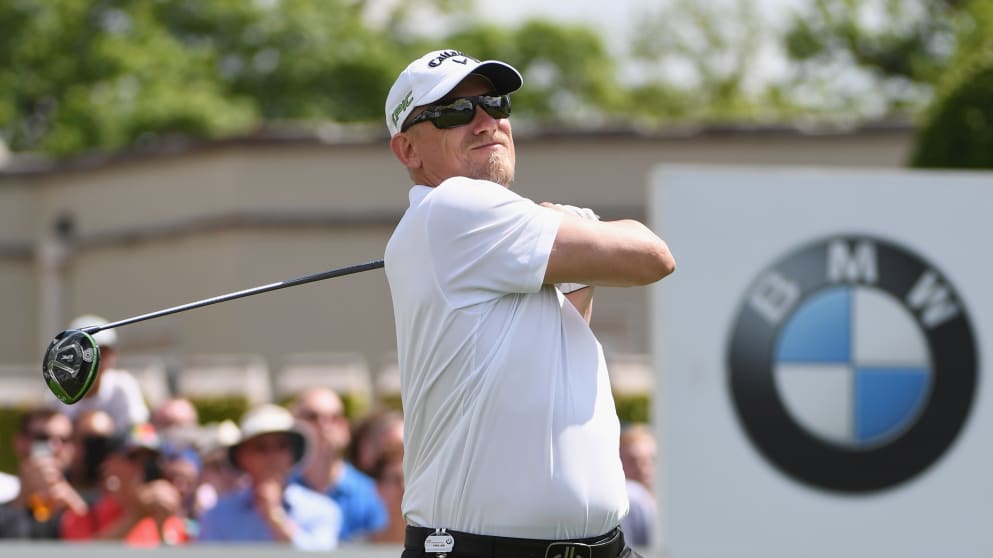 Peter Schmeichel at the BMW PGA Championship