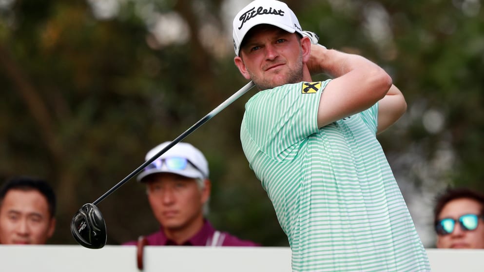 Bernd Wiesberger during the first round of the Shenzhen International 