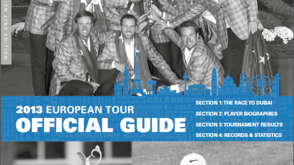 The 2013 European Tour Official Giude