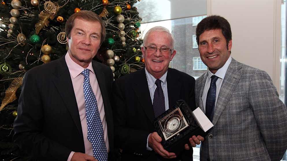 Charlie Mulqueen with George O'Grady and Jose Maria Olazabal
